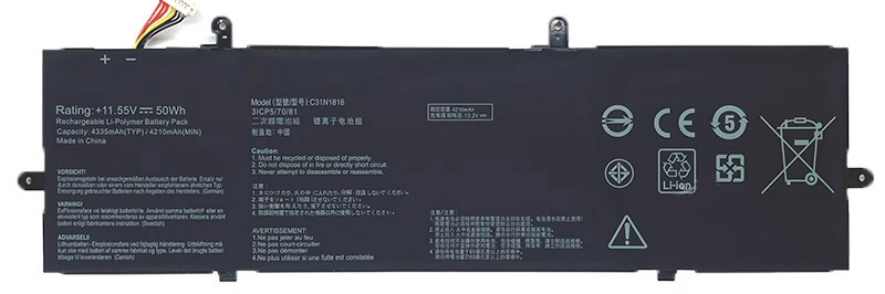 Compatible Notebook Akku ASUS  for C31N1816 