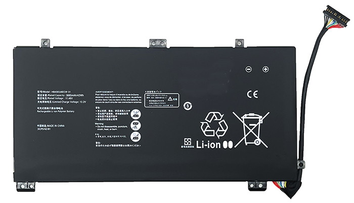Ersatz Notebook Akku für HUAWEI HB4593J6ECW-31 Compatible Notebook Akku HUAWEI for HB4593J6ECW-31