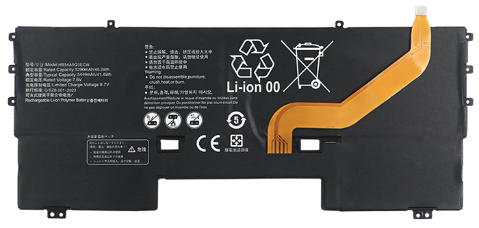 Compatible Notebook Akku HUAWEI  for HB54A9Q3ECW 