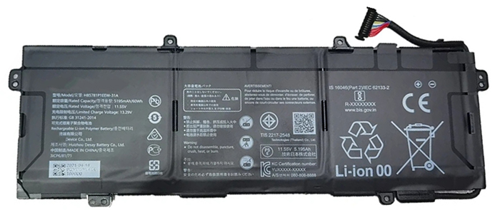 Ersatz Notebook Akku für HUAWEI MateBook-D16-RLEF-16 Compatible Notebook Akku HUAWEI for MateBook-D16-RLEF-16