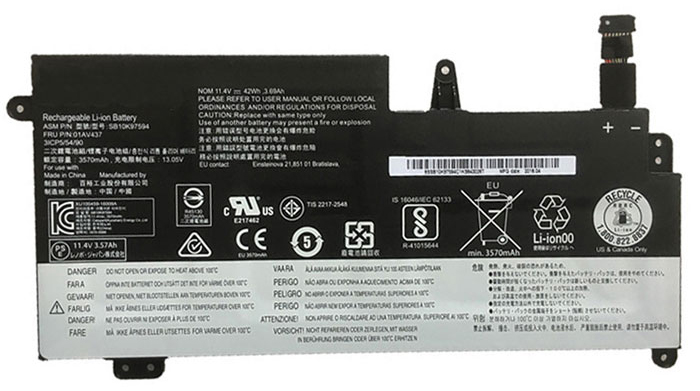 Ersatz Notebook Akku für lenovo Thinkpad-New-S2-2018(20L1A009CD) Compatible Notebook Akku lenovo for Thinkpad-New-S2-2018(20L1A009CD)