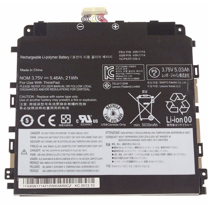 Ersatz Notebook Akku für LENOVO ThinkPad-Tablet-8 Compatible Notebook Akku LENOVO for ThinkPad-Tablet-8