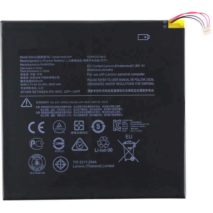 Ersatz Notebook Akku für LENOVO Miix-310-10ICR-(80SG001FUS-) Compatible Notebook Akku LENOVO for Miix-310-10ICR-(80SG001FUS-)