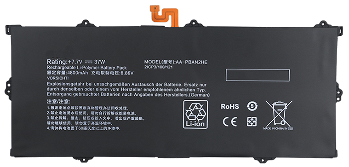 Compatible Notebook Akku samsung  for Galaxy-Book-GO-NP340XLA-KA1US 